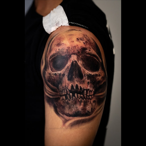 Explore dark angel tattoo ideas, creative tattoo ideas in Murrieta, available at CON INK TATTOOS LLC