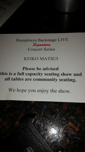 Live Music Venue «Humphreys Backstage Live», reviews and photos, 2241 Shelter Island Dr, San Diego, CA 92106, USA