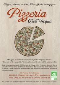 Menu / carte de Pizzeria Dell'Acqua à Champs-sur-Tarentaine-Marchal