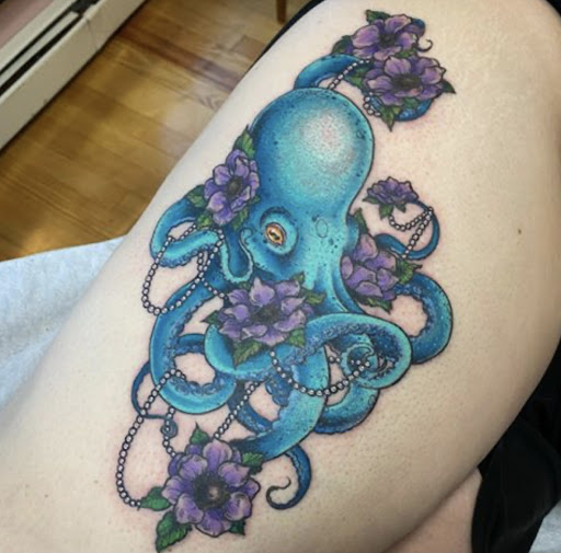 Explore feminine horse tattoo ideas, creative tattoo ideas in Portland, available at Brass & Briar Studios