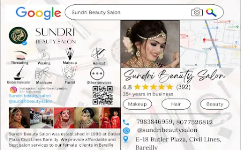 Sundri Beauty Salon for Bridal Makeup/Party Makeup/Hair Styling/Hair Treatment/Facial Treatment/Waxing/Beauty Services. image