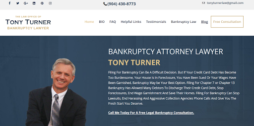 Bankruptcy Attorney «LAW OFFICE OF TONY TURNER - BANKRUPTCY LAW», reviews and photos