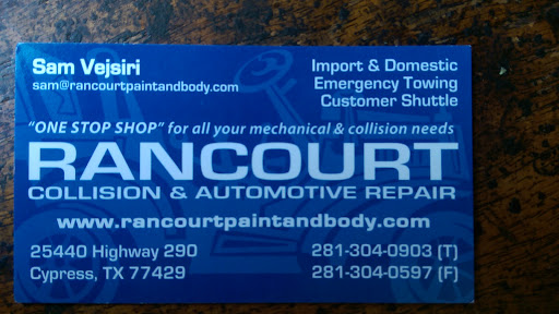 Auto Body Shop «Rancourt Collision and Automotive Repair», reviews and photos, 25440 US-290, Cypress, TX 77429, USA