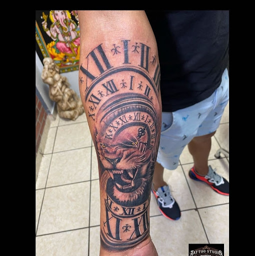 Explore men's family sleeve tattoo ideas, creative tattoo ideas in Millsboro, available at Tattoo Galaxy (Millsboro) Piercing & Custom tattoos