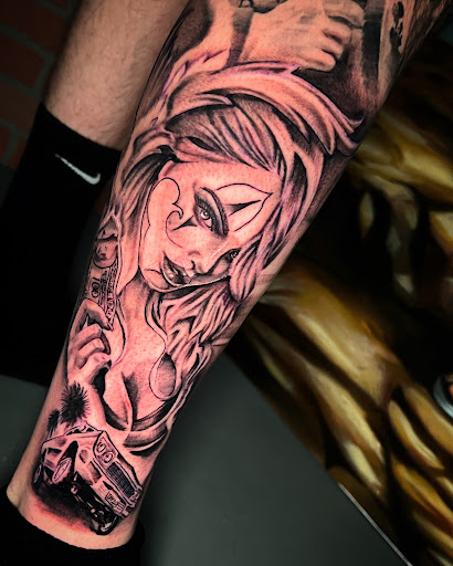 Explore ship tattoo ideas, creative tattoo ideas in Roanoke, available at Saint Cecilias Art Studio