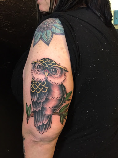 Explore skeleton hand tattoo ideas, creative tattoo ideas in Oklahoma City, available at Beauty from Pain Tattoo Studio