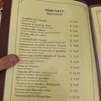 Menu du Ristorante La Paranza à San Salvatore Telesino