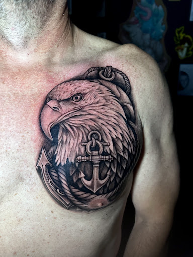 Explore campfire tattoo ideas, creative tattoo ideas in Waxahachie, available at Satori Tattoo Collective