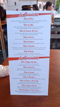 Carte du Pizzeria del Porto di Carlo Avallone à Gaeta