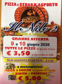 Pizzeria Nilo Di Abdelaziz Mousad Salah à Verderio Inferiore menu