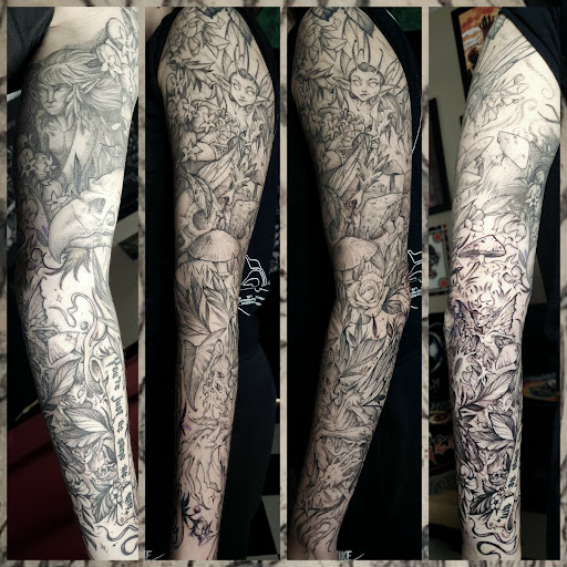 Explore auto mechanic tattoo ideas, creative tattoo ideas in Augusta, available at Mr. Tattoo