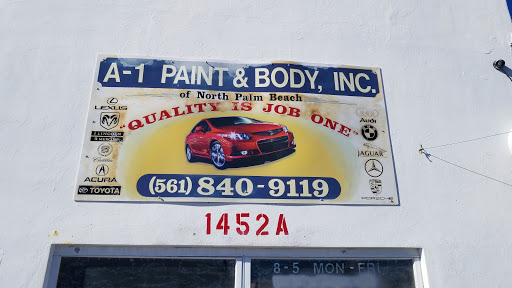 Auto Body Shop «A-1 Paint & Body Inc», reviews and photos, 1452 10th Ct, Lake Park, FL 33403, USA