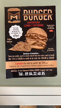 Menu / carte de Best Burger à Cagnes-sur-Mer