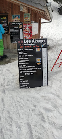 Menu du Restaurant Les Alpages à Montriond