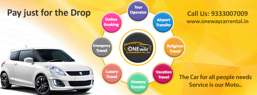 One Way Car Rental Bangalore - You Pay Only @ DROP