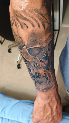 Explore moose tattoo ideas, creative tattoo ideas in Morrow, available at 231 Ink
