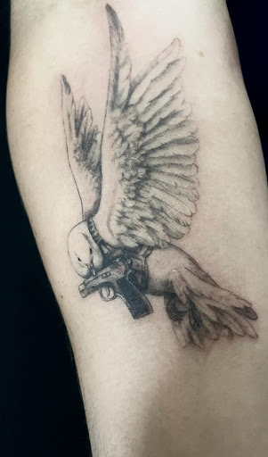 Explore funny cute tattoo ideas, creative tattoo ideas in Brighton, available at Monaree Ink