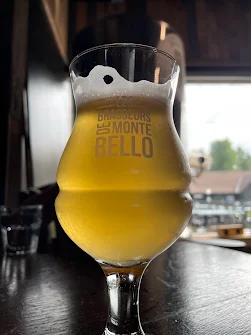 Craft beer at a brewery in Montebello Québec