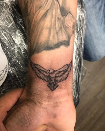 Explore skateboarding tattoo ideas, creative tattoo ideas in Fort Worth, available at Twisted Ink