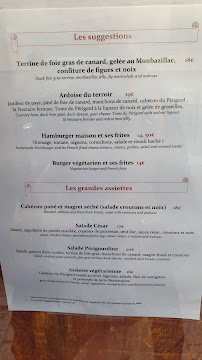 Carte du Restaurant Maleville à Beynac-et-Cazenac