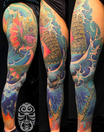 Explore big cover up tattoo ideas, creative tattoo ideas in Washington, available at Fattys Tattoos & Piercings H Street