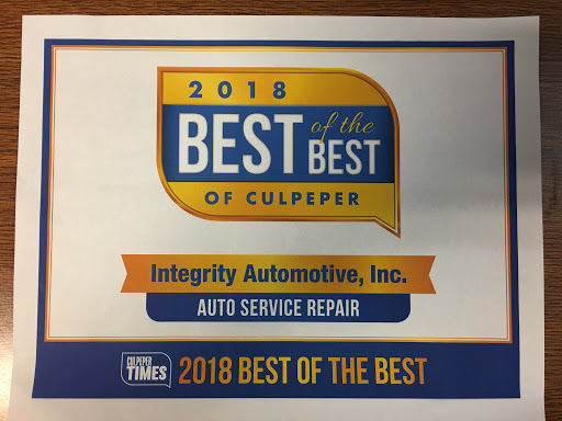 Auto Repair Shop «Integrity Automotive, Inc», reviews and photos, 902 S Main St, Culpeper, VA 22701, USA