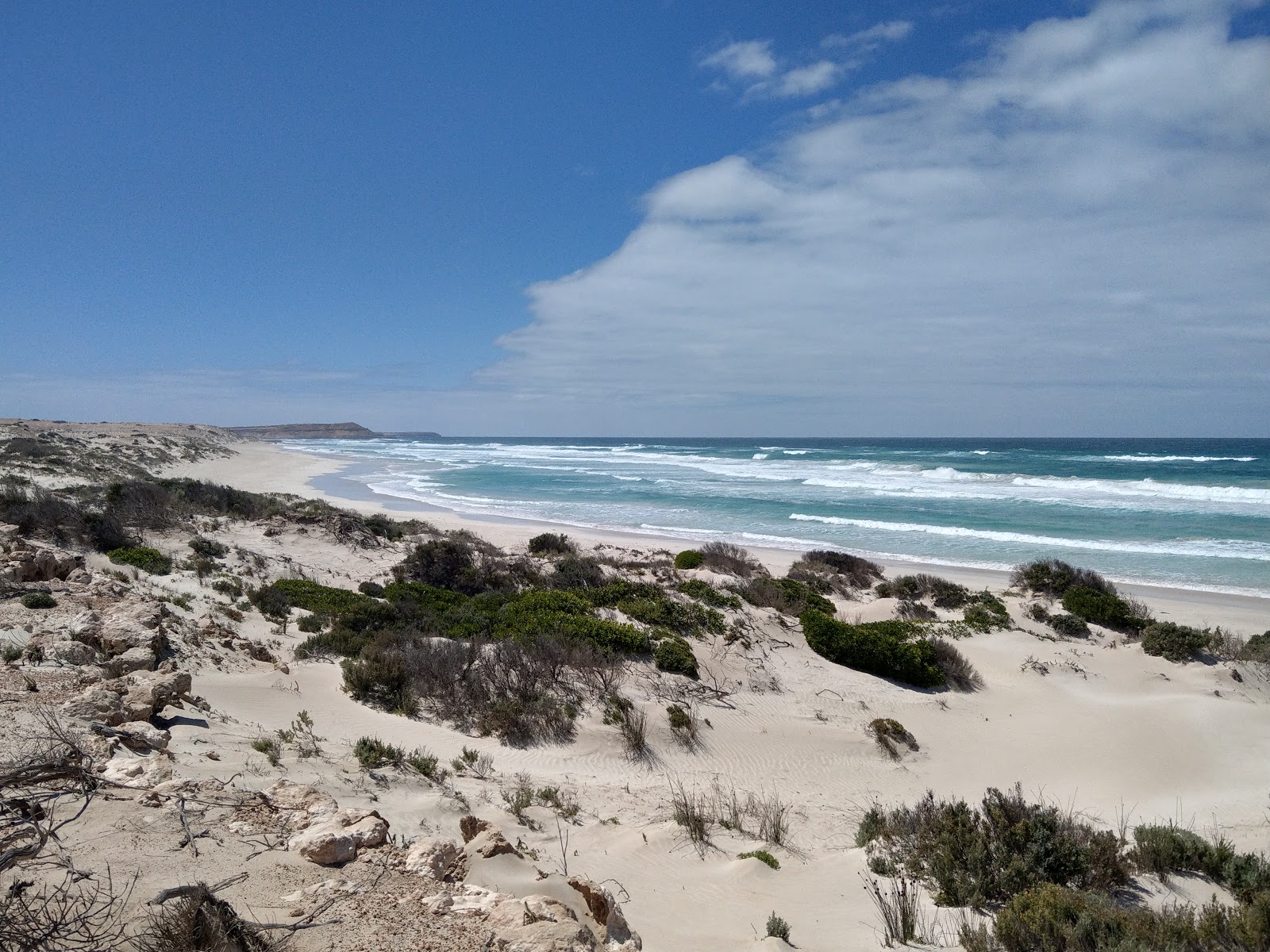 Foto di Scott Bay con una superficie del sabbia bianca