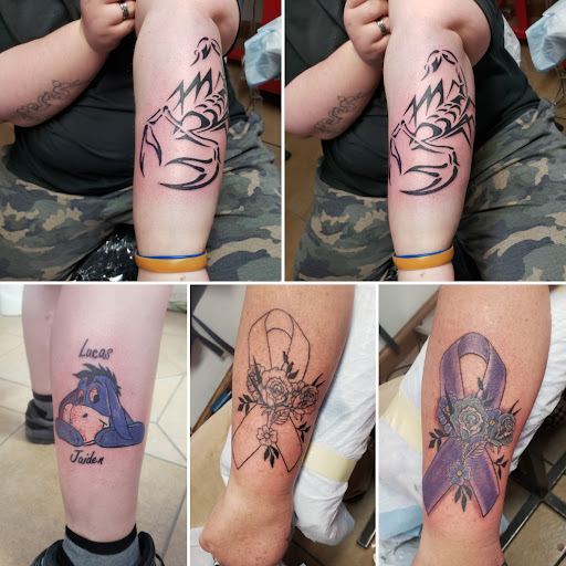 Explore husband name tattoo ideas small, creative tattoo ideas in Elko, available at Custom Tattoos and Body Piercing Studio