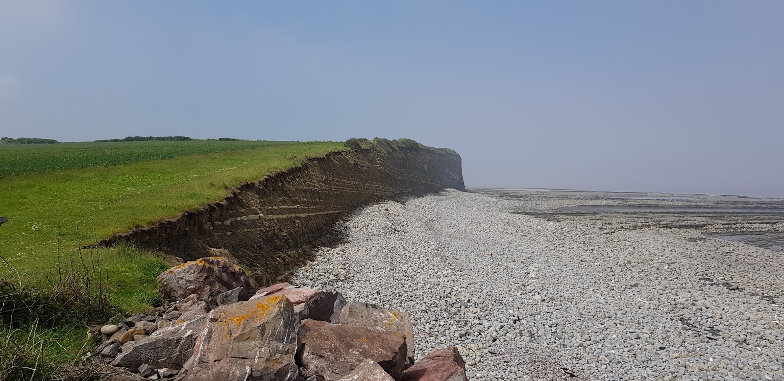 Foto van Lilstock Strand met recht en lang