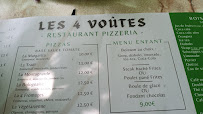 Pizzeria Pizzeria les 4 voûtes à La Malène (la carte)