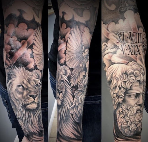 Explore happiness tattoo ideas, creative tattoo ideas in Mesa, available at Ranger Tattoo & Piercing