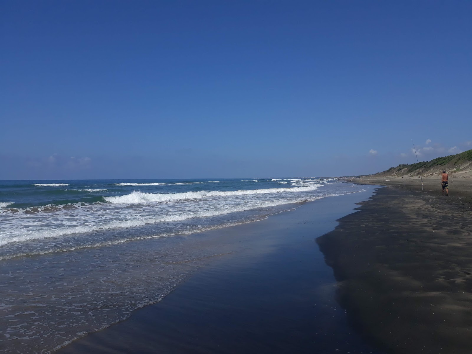 Foto di Spiaggia Sabaudia con parzialmente pulito livello di pulizia