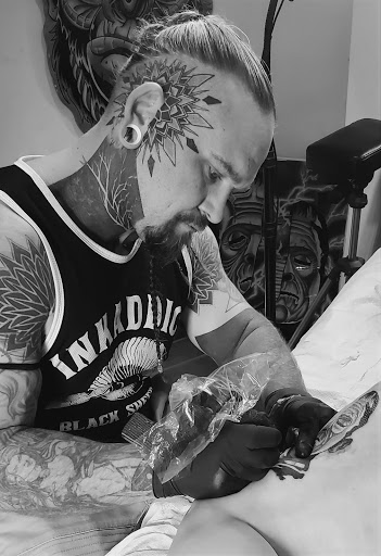 Explore cross sleeve tattoo ideas, creative tattoo ideas in Bethlehem, available at Soul Glow Electric Ink