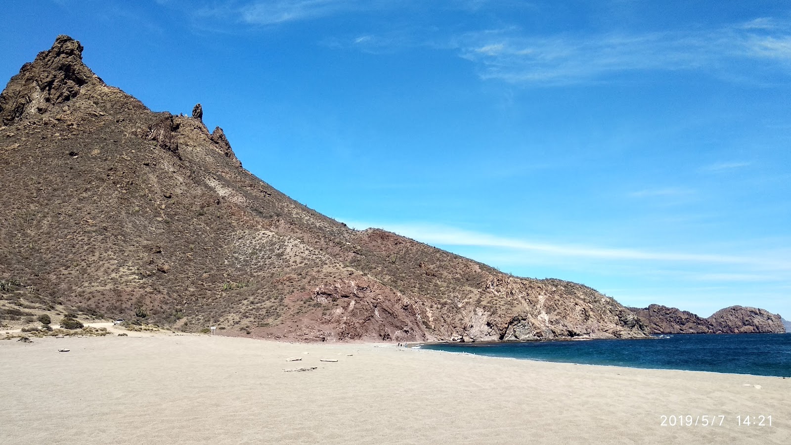 Foto av Piedras Pintas beach med turkos rent vatten yta