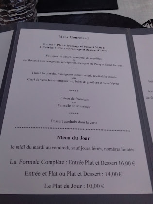 menu du restaurants Restaurant Les 1Séparables à Rumilly