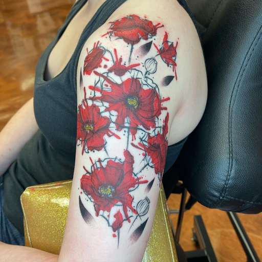 Explore king of hearts tattoo ideas, creative tattoo ideas in Aledo, available at Elevated Tattoo & Piercing