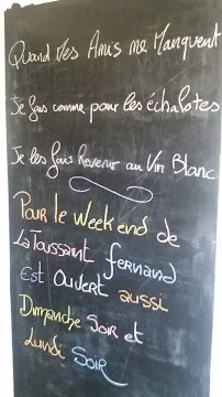 Menu / carte de Chez Fernand - Restaurant Guérande à Guérande