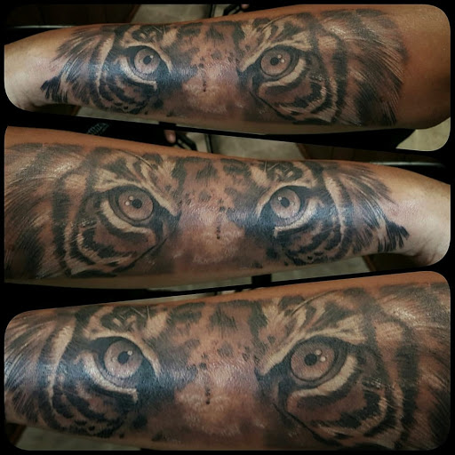 Explore 2 word tattoo ideas, creative tattoo ideas in Elizabeth City, available at Wolfs Den Custom Tattoo & Body Piercing Studio