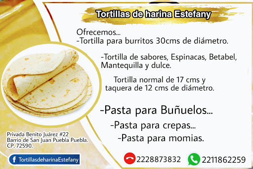 Tortillas de harina Estefany