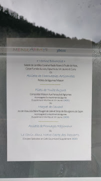 Restaurant français Café Restaurant de l'Abbaye à Baume-les-Messieurs - menu / carte