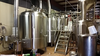 A row of beer taps