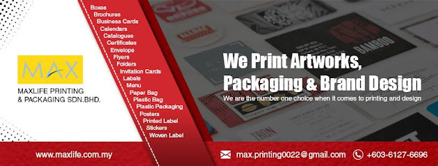 Maxlife Printing And Packaging Sdn Bhd