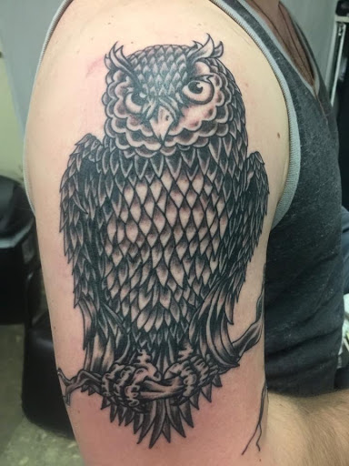 Explore rock and roll tattoo ideas, creative tattoo ideas in Muncie, available at The Tattoo Studio