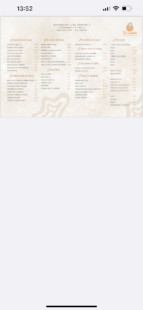 Menu / carte de Ristorante da Peppino la GRIGLIA à Senigallia