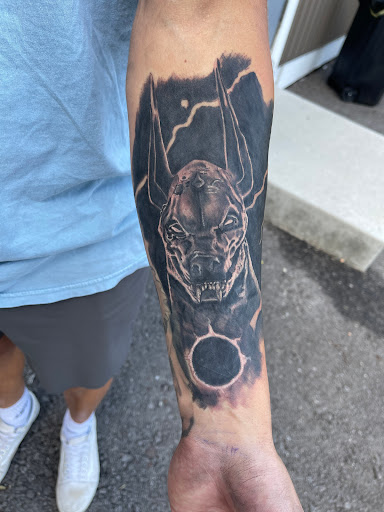 Explore space sleeve tattoo ideas, creative tattoo ideas in Pittsburgh, available at Skin Deep Tattoo Gallery