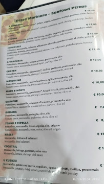 Menu du Ristorante a Lampara à Pozzallo
