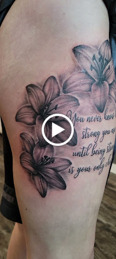 Explore m tattoo ideas, creative tattoo ideas in Coquille, available at Inspired Ink Tattoo Shop