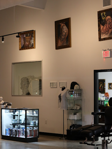 Explore roman catholic tattoo ideas, creative tattoo ideas in Montgomery, available at Flying Eye Tattoo Studio