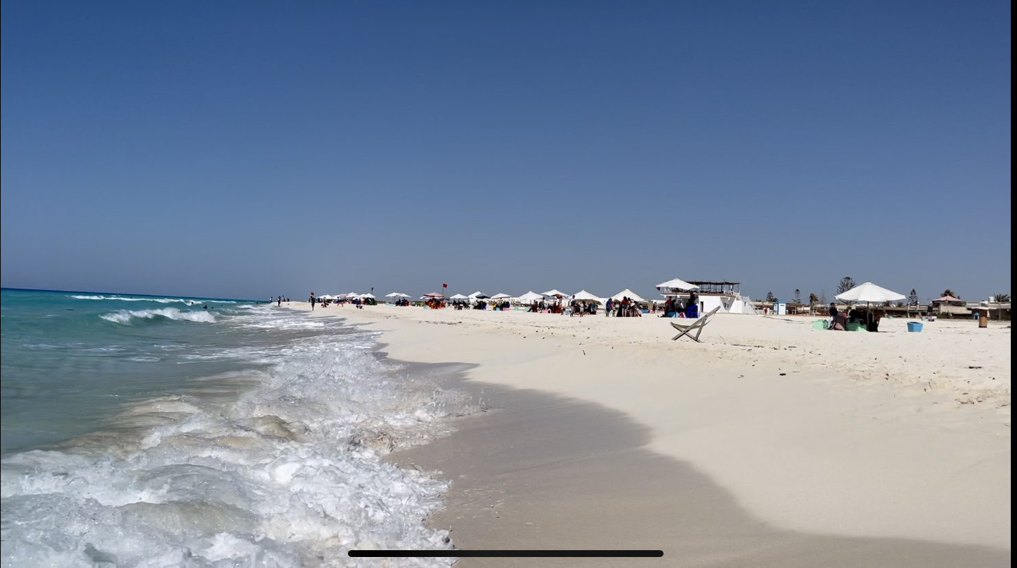 Foto di Aida Beach con una superficie del sabbia pura bianca