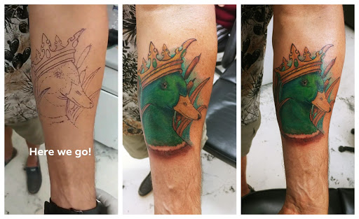 Explore widow tattoo ideas, creative tattoo ideas in Flint, available at Southern Outlaw Tattoo